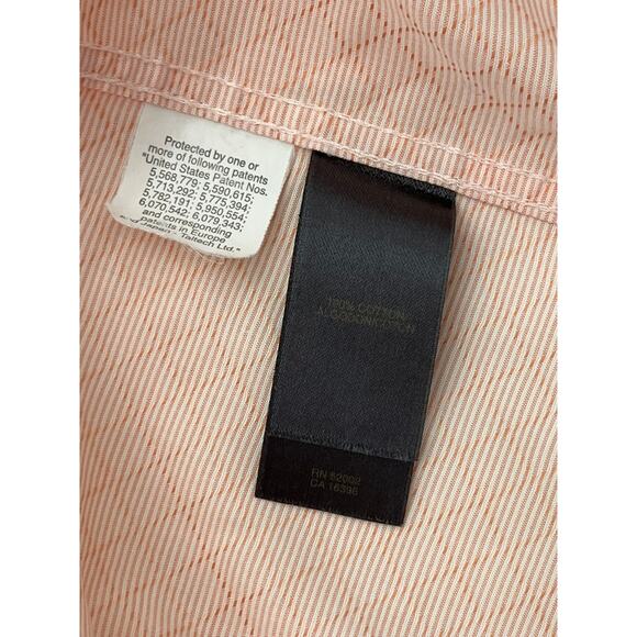 Shell Pink Button-up Long Sleeve Blouse with French Cuffs - Picture 6 of 8